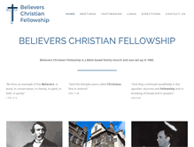 Tablet Screenshot of believerscf.co.uk